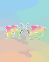 GIF: Two B's duel; winner becomes В (V for Victory), loser becomes Б (B for Broken)