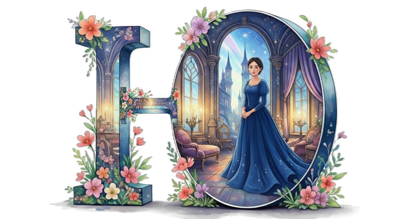 Illustration: letter Ю. Who is in the mirror? You!